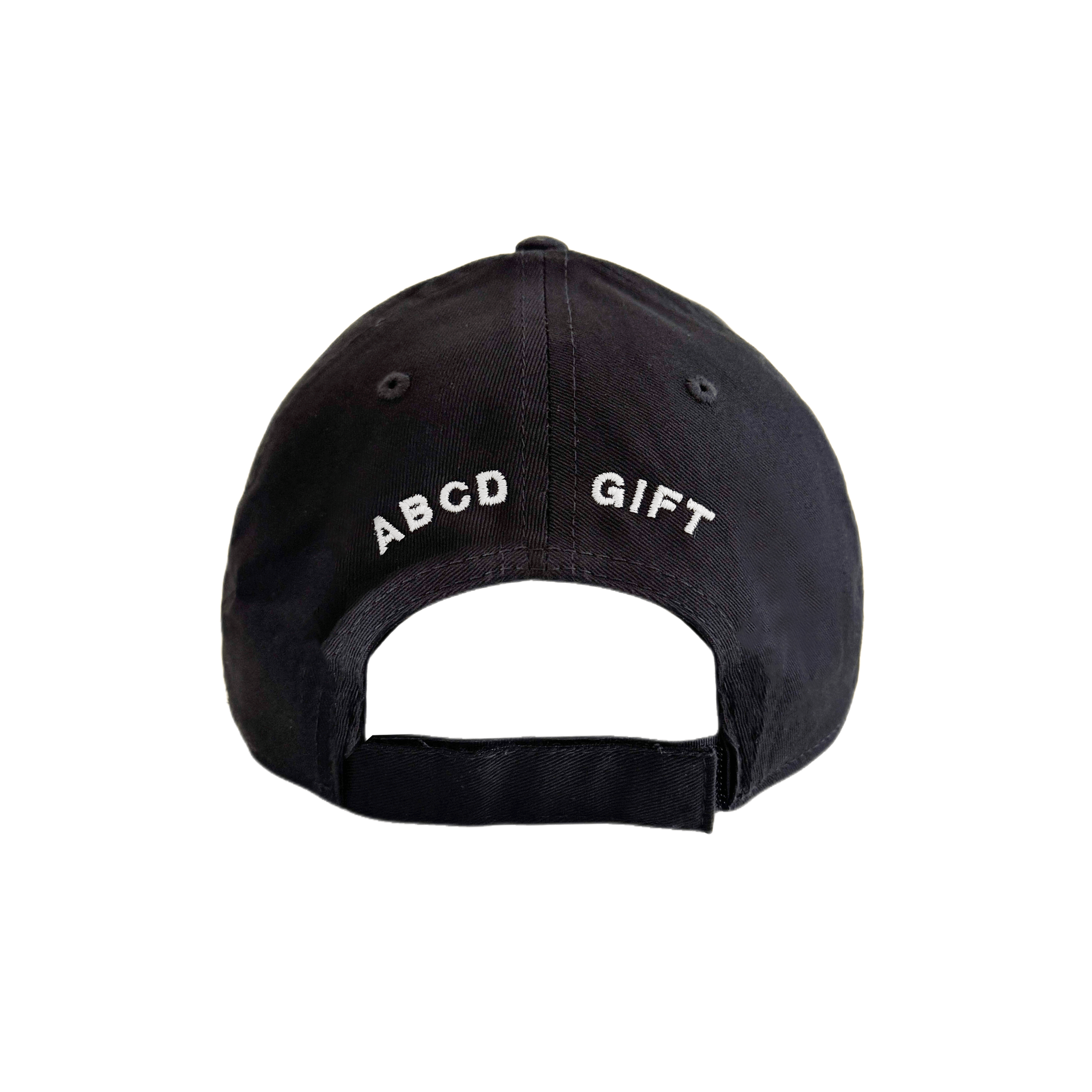 ABCD GIFT SHOP - blocks logo cap back view with subtle embossed logo